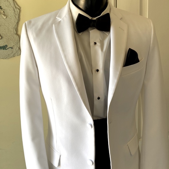 NWT 2BTN White Tuxedo Jacket various sizes - Picture 2 of 5